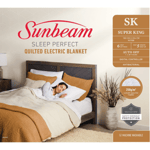 Sunbeam Sleep Perfect Quilted Electric Blanket Super King
