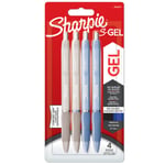 Sharpie - S-Gel Pens Medium Point Frost Blue & White Pearl Barrels (2162647)