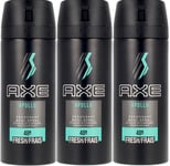 3 x Axe Deodorant Body Spray150ml - Apollo