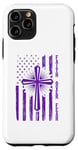 Coque pour iPhone 11 Pro Faith Over Fear Jesus Drapeau croix de Pâques pour hommes, femmes, garçons et filles