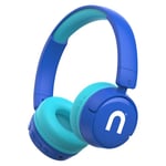 Niceboy Hive Kiddie Bluetooth Høretelefoner On-Ear för Barn med Ljudbegränsare - Blå