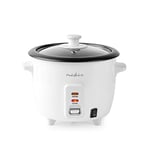 Nedis - Cuiseur à riz - 300 W - 0,6 l - Blanc, KARC06WT, 0,90 m