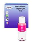 Bouteille encre compatible avec HP 31 pour HP Smart Tank Plus 555 Wireless All-in-One- Magenta - 70ml - T3AZUR