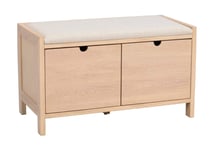 Rowico Home Hillmond bänk Vitpigmenterad/beige 80 x 40 cm