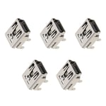 5pc Microphone Charging Port USB 5 Pin 4 Leg Dock Connector Fit for Blue Yeti