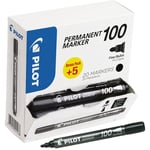 Marker Permanent 100 konisk Value Pack svart (20)