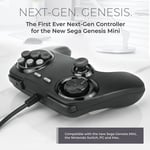 Retro Fighters BrawlerGen USB Next Gen Sega Genesis Mini, Switch Mac/PC Ohjain Musta