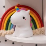Children's Baby Night Lights LED Colour Changing Nursery Bedside Kids Lamp Remote Control - Unicorn