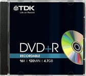 100 Genuine TDK DVD+R Blank Discs 16x T19437 4.7GB 120 mins Taiwan Jewel case