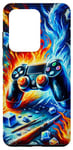 Coque pour Galaxy S20 Ultra Manette de jeu Fire And Ice Cool Gamer