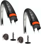 NoPsss 2 däck + 2 slangar 5 mm punkteringsskydd 700x35c