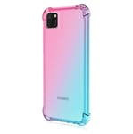 MISKQ case for Xiaomi Redmi 9C, Phone Cover Shockproof, Rreinforced Corner, Silicone soft anti-fall TPU mobile phone case(Pink/green)