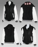 New NIKE Sportswear NSW Ladies Womens Leather Hooded DESTROYER Varsity Jacket S