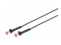 Lanview Flex-Angle - Patchkabel - Rj-45 (Han) Till Rj-45 (Han) - 50 Cm - 3,6 Mm - U/Ftp - Cat 6A - Booted, Knastfri, 10 Gigabit Ethernet - Sort