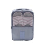 Double Three Shoes Waterproof Travel Storage Bag Dust Light Blue