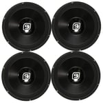 12" DJ Disco Speaker Chassis 8 Ohms Replacement Spares Parts Driver Cone (x4)
