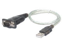 IC Intracom 205146, 0,45 m, USB Type-A, D-Sub (DB-9), Hankoppling, Hankoppling, Rak
