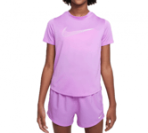 NIKE DriFIT One Tee Purple Girls Jr (Storlek: XL)