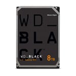 Western Digital 8TB WD Black Performance Internal Hard Drive HDD - 7200 RPM, SATA 6 Gb/s, 256 MB Cache, 3.5"