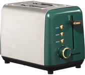 DAEWOO Emerald Collection KST037ME 2-Slice Toaster - Green & Silver