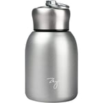 Mini 304 rostfritt stål termos uppgraderad version 300ml liten vakuumisolerad vattenflaska läckagesäker juice mjölk te vakuum kallt och varmt vatten kaffe Silver