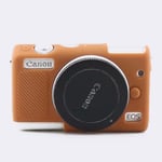 Canon EOS M100 kameraskydd silikon mjuk - Brun