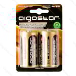 2 stk Aigostar R20D Batteri, 1,5V
