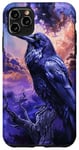Coque pour iPhone 11 Pro Max Artistique Corbeau Corbeau Oiseau Faune Nature Gothique