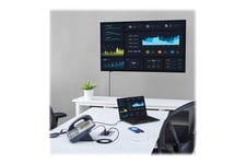 StarTech.com Conference Table Connectivity Pop up Box with AV and Data Ports - HDMI, VGA, DisplayPort to 4K HDMI Output (BOX4HDECP2) - monteringsplade