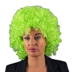 Perruques afro bouclées rebondissantes pour déguisement, fête, déguisement, accessoire disco unisexe thème années 60, 70, 80, vert