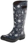 BOGS Rain Boots for Women, Waterproof, Astro Print Navy, 8 UK