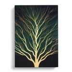 Gothic Tree Vol.3 Canvas Print for Living Room Bedroom Home Office Décor, Wall Art Picture Ready to Hang, 30x20 Inch (76x50 cm)