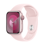 Refurbished Apple Watch Series 9 GPS + Cellular, 41mm Pink Aluminium Case with S/M Light Pink Sport Band