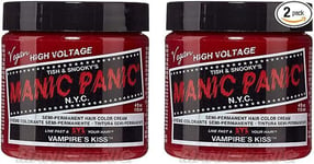 Manic Panic Vampire's Kiss Classic Creme Vegan Semi Permanent Hair Dye 2 x118ml