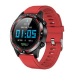 KYLN Smart Watch ECG+PPG IP68 Waterproof Bluetooth Call Blood Pressure Heart Rate Sports Smartwatch For Android IOS Phone-Red