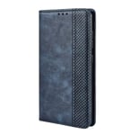 VGANA Wallet Case for MOTO Motorola G10, Retro Embossed Premium Leather Filp Cover. Blue
