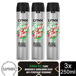 Lynx XXL Africa 72H Sweat Protection Anti-Perspirant Deodorant 3x250ml