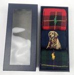 Polo Ralph Lauren Dog & Plaid 3 Pack Socks Gift Box