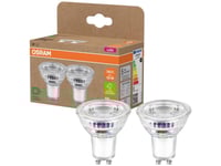 Osram 4099854245299 Led-Reflektorpære-Lamp Eek A (A - G) Gu10 Reflektor 2 W = 50 W Varmhvid (Ø X H) 50 Mm X 50 Mm 2 Stk