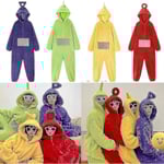 Anime Teletubbies Kostym Vuxen Jul Pyjamas Pyjamas Nattkläder Jumpsuit.v8[HK] Yellow XL