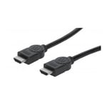 Manhattan HDMI Cable, 4K@30Hz (High Speed), m, Male to Male, Black, Equivalent t