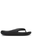 Crocs Mellow Recovery Flip Sandal - Black, Black, Size 3, Women