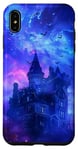 Coque pour iPhone XS Max Foreboding Haunted House Sky Tourbillons Gothiques Chauves-souris
