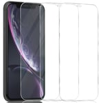 3-Pack Iphone XR transparent Skärmskydd - Härdat Glas 9H - Super kvalitet 3D