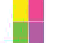 Interdruk Mapp Med Suddgummi A3+ Fluo (10St)