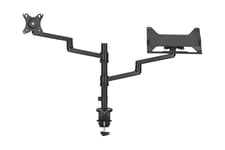 Neomounts DS20-425BL2 monteringssats - justerbar arm med full rörlighet - för LCD-bildskärm/bärbar dator - svart