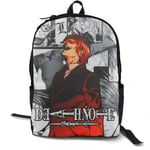Kimi-Shop Death Note-Light Yagami Anime Cartoon Cosplay Canvas Shoulder Bag Backpack Classic Lightweight Travel Daypacks School Backpack Laptop Backpack