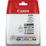 Canon PGI-580/CLI-581 - bläckpatronpaket, 5 färger