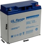Ultracell Ul18-12 Batteri (18 Ah, 12V)