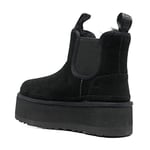 UGG W Neumel Platform Chelsea Boot, Black, 8 UK Child